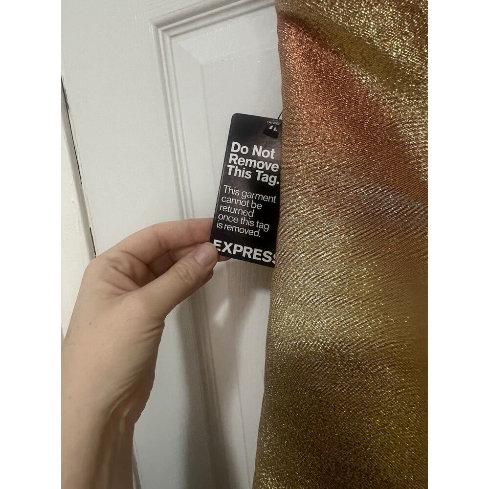 Express Gold Mini Dress - Picture 4 of 15